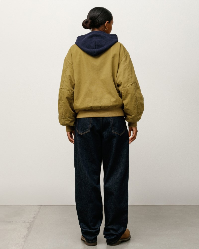 Stüssy Flight Bomber Dámské HG03-1023U3 | Stussy Bundy Zlaté Olivy Zelené