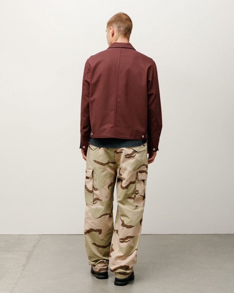 Stüssy Garage Jacket Gabardine Dámské SM89-9629T8 | Stussy Bundy Vínové