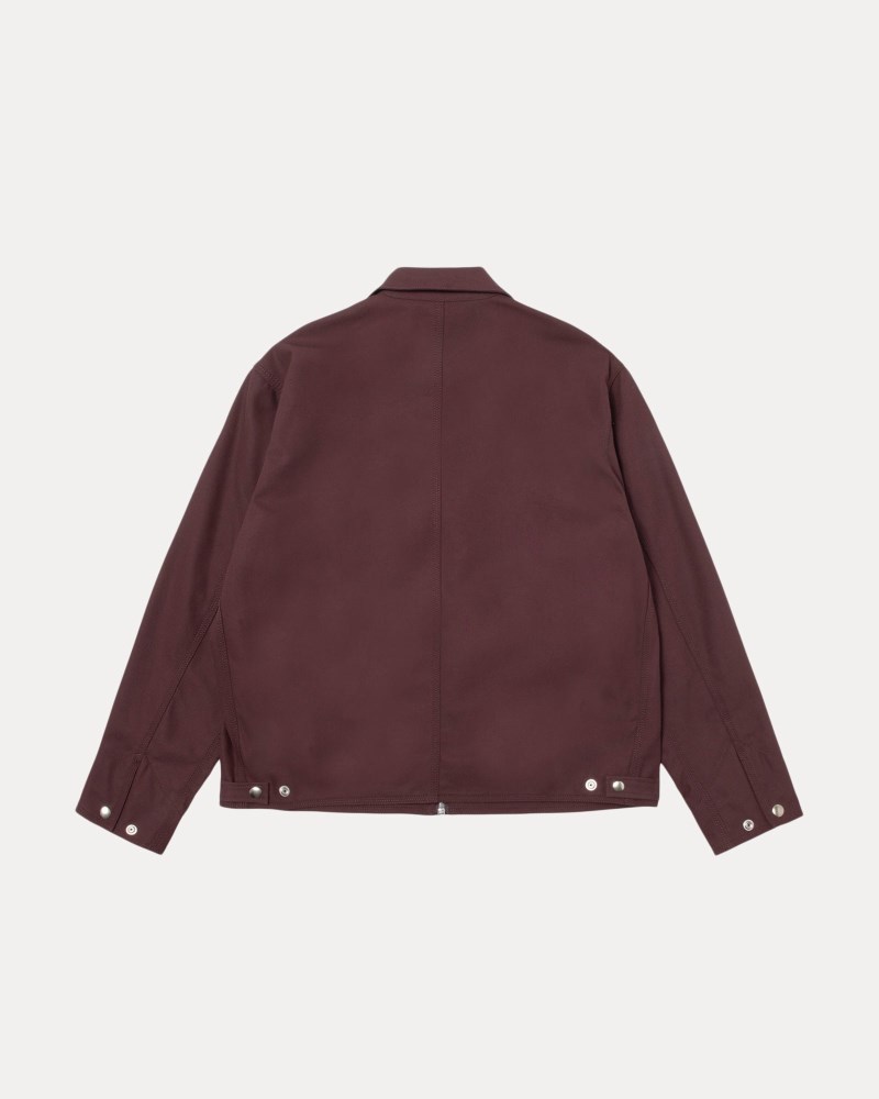 Stüssy Garage Jacket Gabardine Dámské SM89-9629T8 | Stussy Bundy Vínové