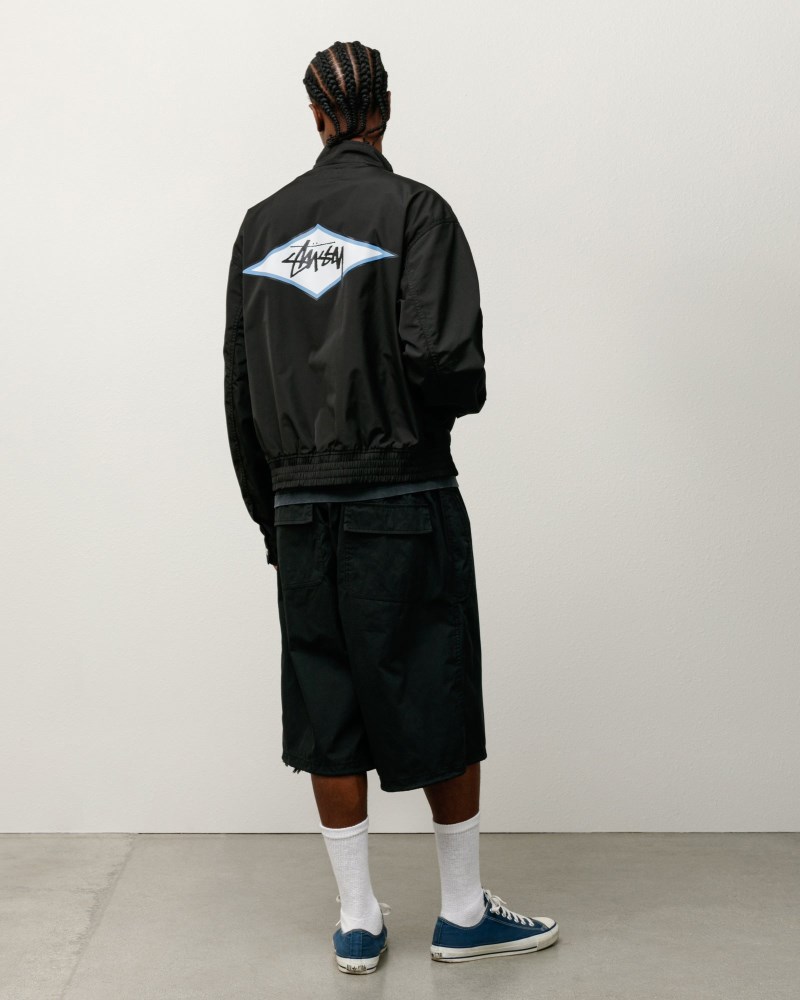 Stüssy Surf Team Harrington Jacket Dámské ZK22-8092D0 | Stussy Bundy Černé