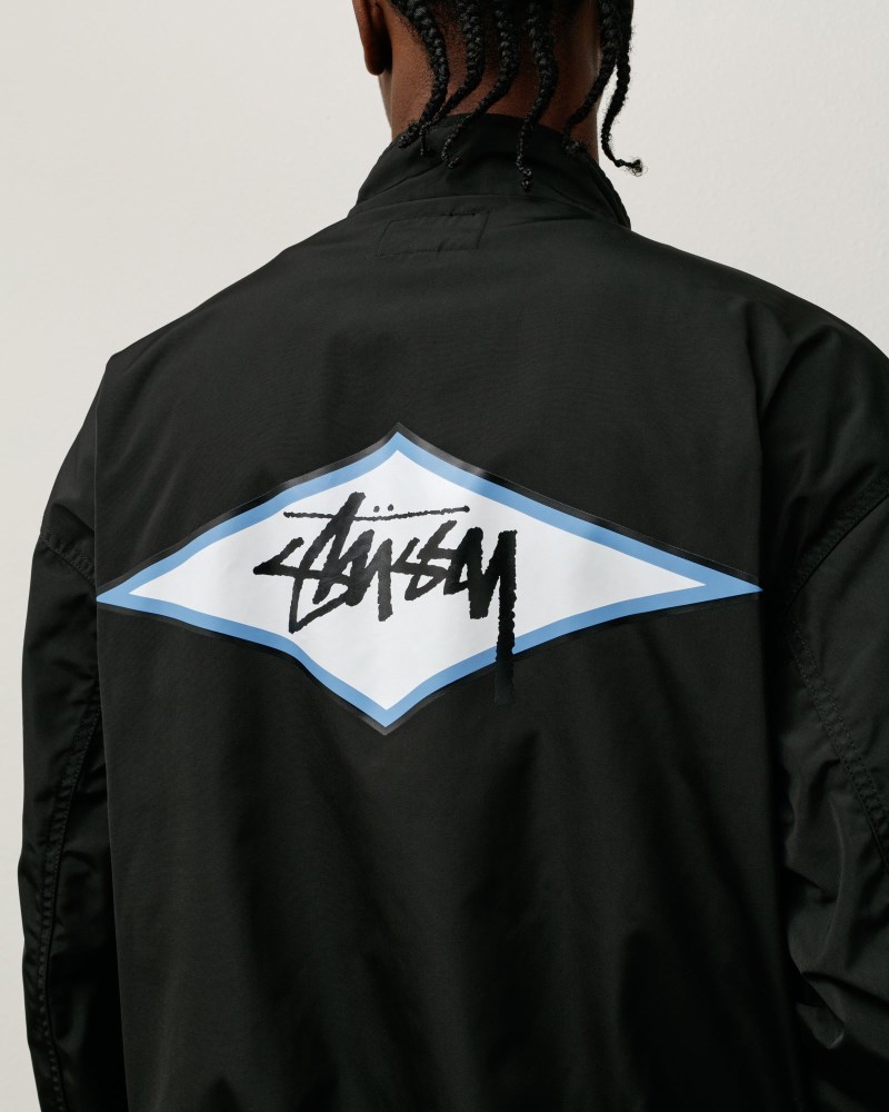 Stüssy Surf Team Harrington Jacket Dámské ZK22-8092D0 | Stussy Bundy Černé