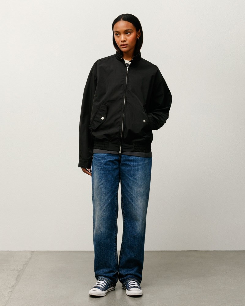 Stüssy Surf Team Harrington Jacket Dámské ZK22-8092D0 | Stussy Bundy Černé