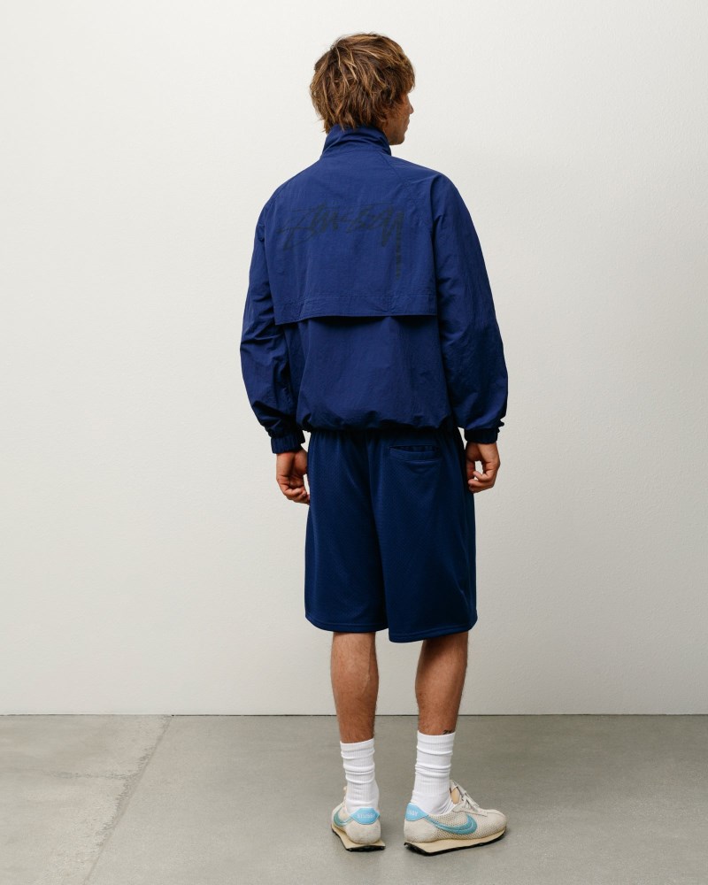 Stüssy Warm Up Jacket Dámské SW57-2217F2 | Stussy Bundy Tmavě Blankyt