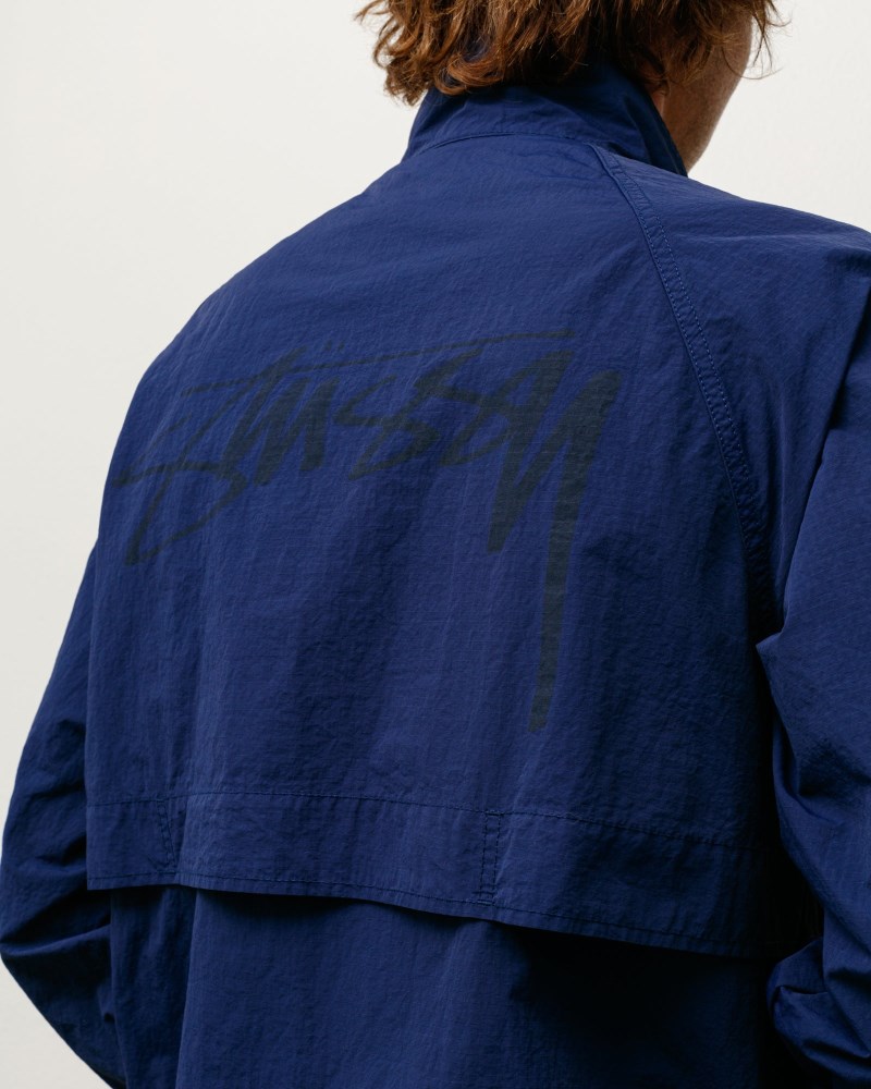 Stüssy Warm Up Jacket Dámské SW57-2217F2 | Stussy Bundy Tmavě Blankyt