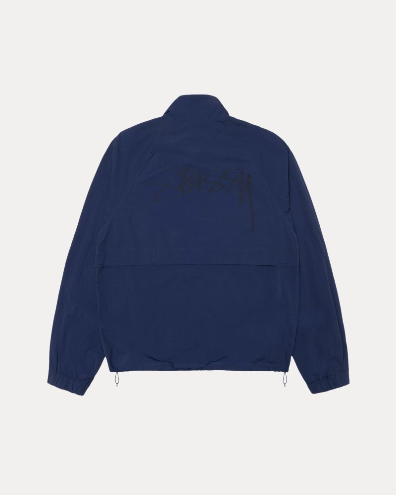 Stüssy Warm Up Jacket Dámské SW57-2217F2 | Stussy Bundy Tmavě Blankyt