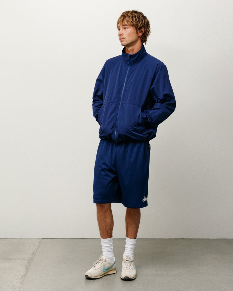 Stüssy Warm Up Jacket Dámské SW57-2217F2 | Stussy Bundy Tmavě Blankyt