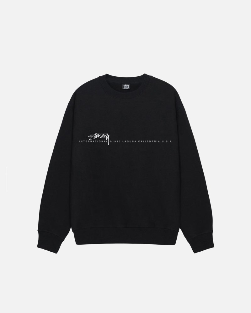 Stüssy Smooth 80 Crew Dámské PY51-0141D5 | Stussy Crewneck Černé