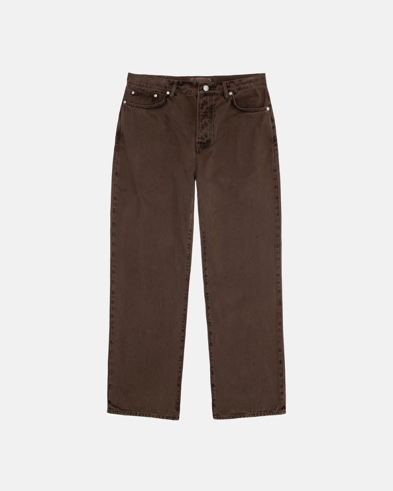Stüssy Classic Jean Washed Canvas Dámské RZ56-2776Z6 | Stussy Džíny Hnědé