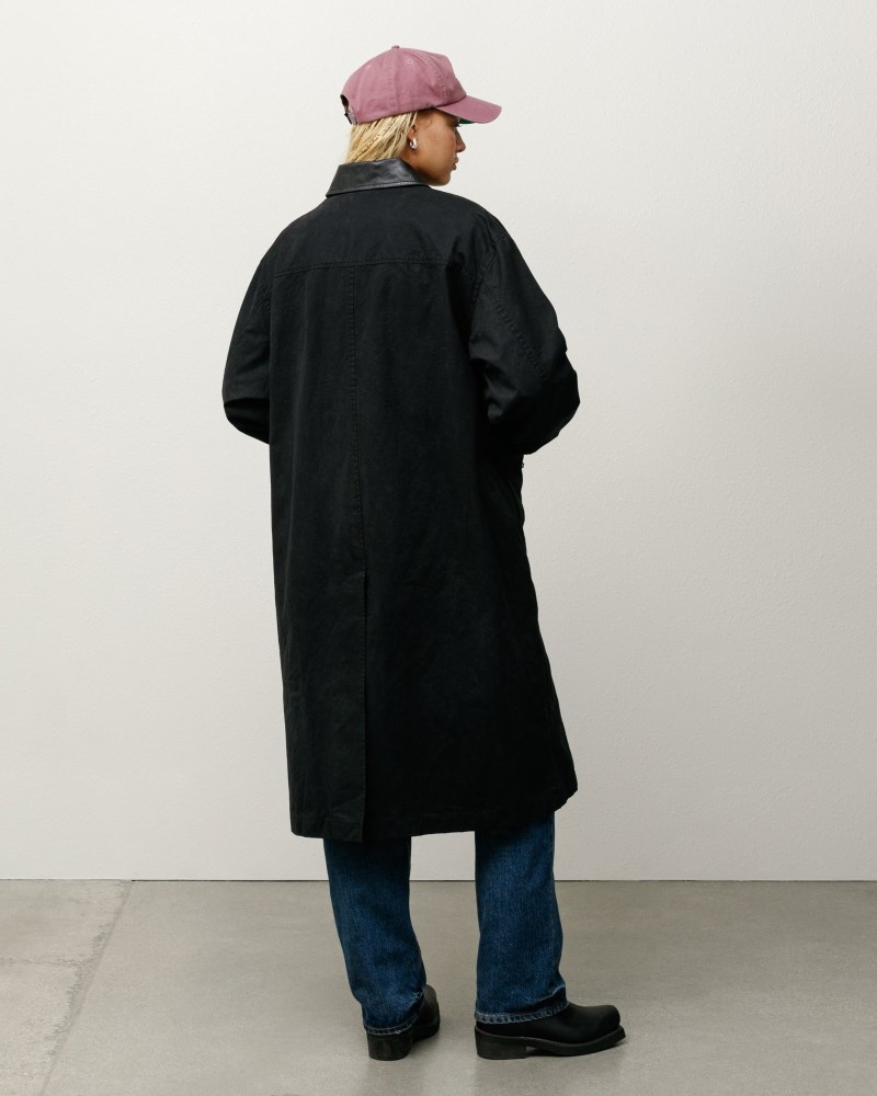 Stüssy Duster Coat Dámské FX53-8883L6 | Stussy Kabáty Černé
