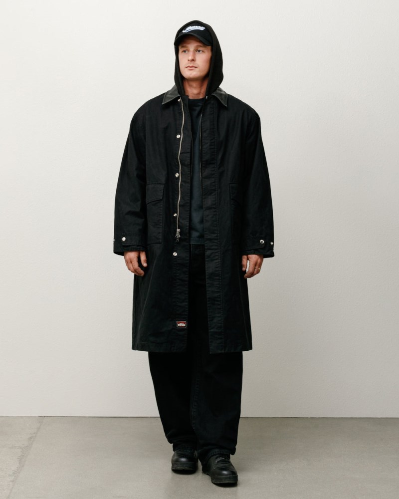Stüssy Duster Coat Dámské FX53-8883L6 | Stussy Kabáty Černé