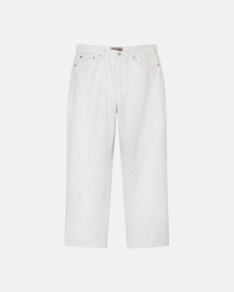 Stüssy Classic Jean Overdyed Dámské GC16-6396E1 | Stussy Kalhoty Krém