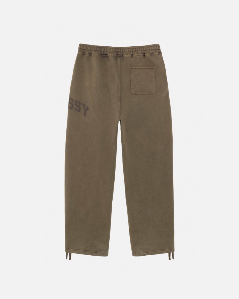 Stüssy Fleece Pant Faded Graphic Dámské CE92-0492W7 | Stussy Kalhoty Olivy Zelené
