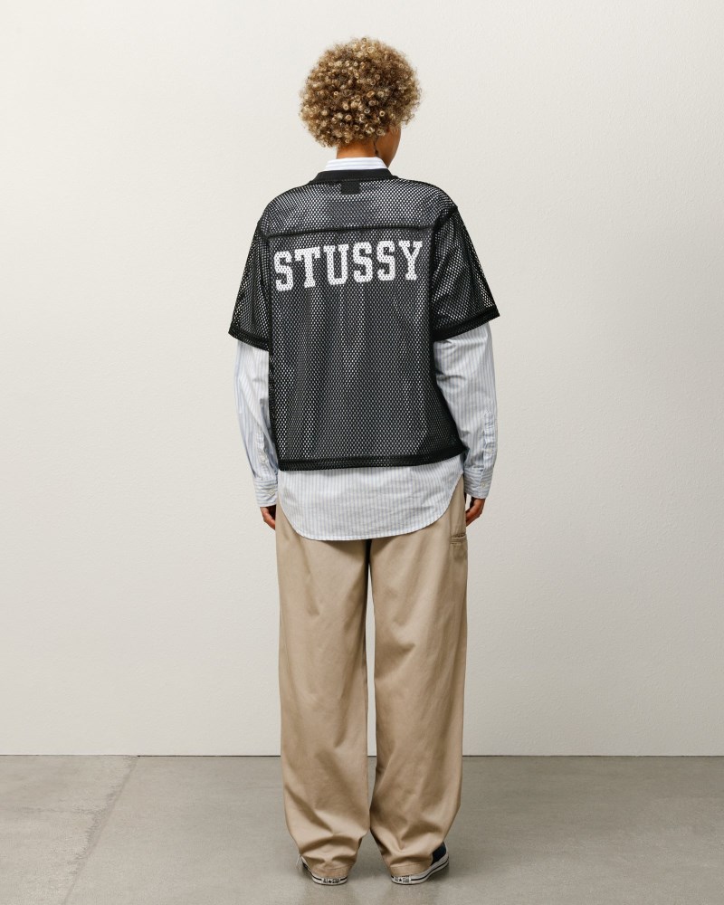Stüssy Workgear Trouser Twill Dámské NQ27-6767G2 | Stussy Kalhoty Hnědožlutý