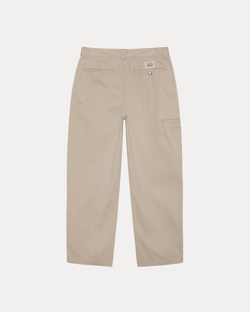 Stüssy Workgear Trouser Twill Dámské NQ27-6767G2 | Stussy Kalhoty Hnědožlutý