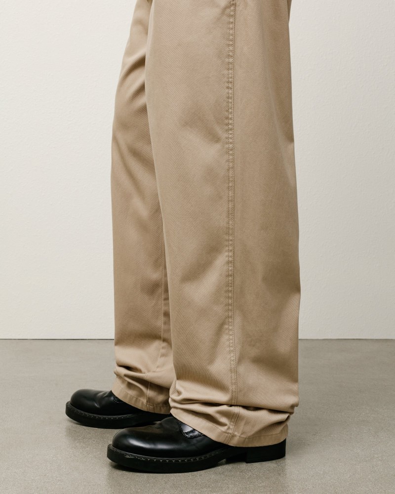 Stüssy Workgear Trouser Twill Dámské NQ27-6767G2 | Stussy Kalhoty Hnědožlutý