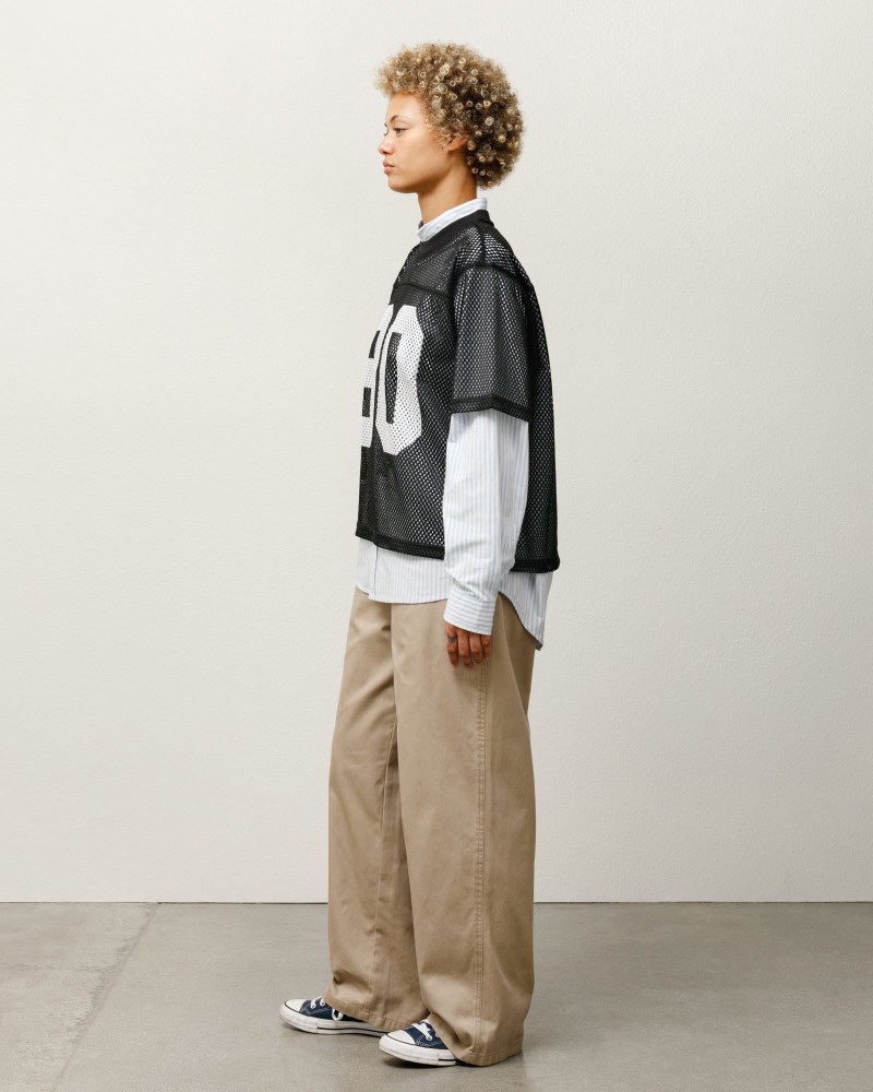 Stüssy Workgear Trouser Twill Dámské NQ27-6767G2 | Stussy Kalhoty Hnědožlutý