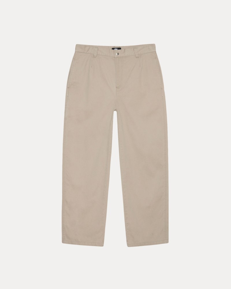 Stüssy Workgear Trouser Twill Dámské NQ27-6767G2 | Stussy Kalhoty Hnědožlutý