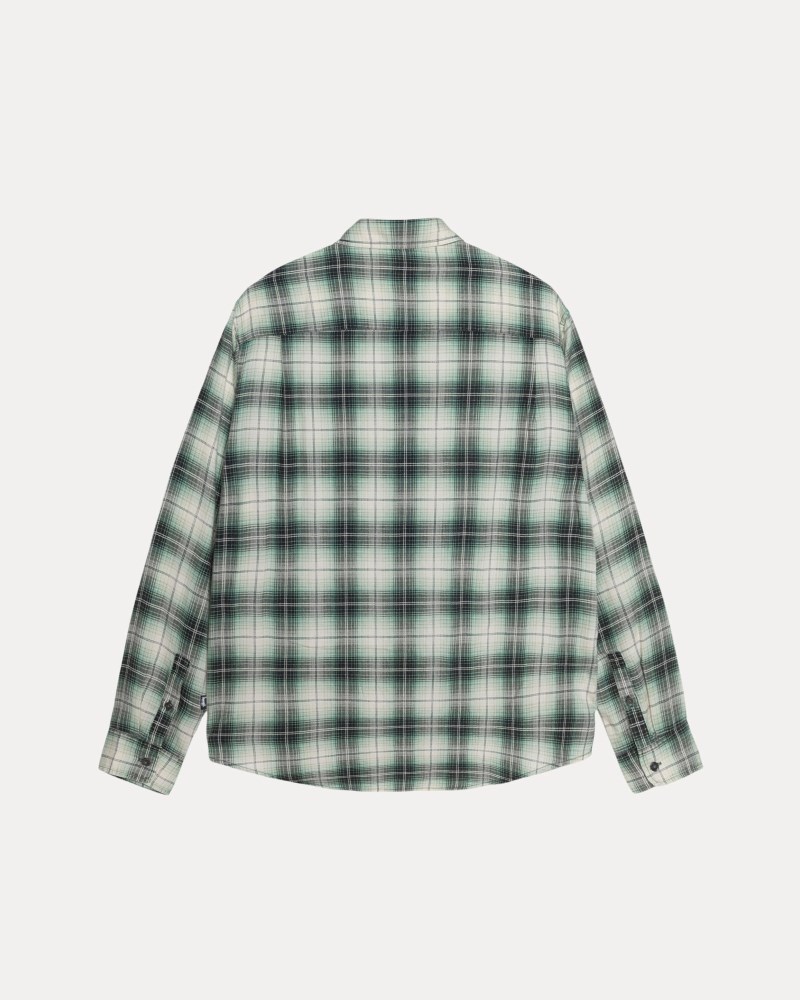 Stüssy Matthew Shirt Lg Printed Plaid Dámské DF40-4120T8 | Stussy Košile Zelene