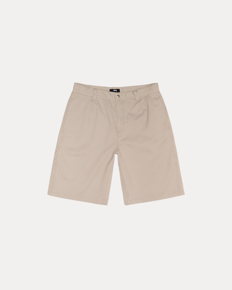 Stüssy Chino Work Shorts Dámské VV19-8029F3 | Stussy Kraťasy Hnědožlutý