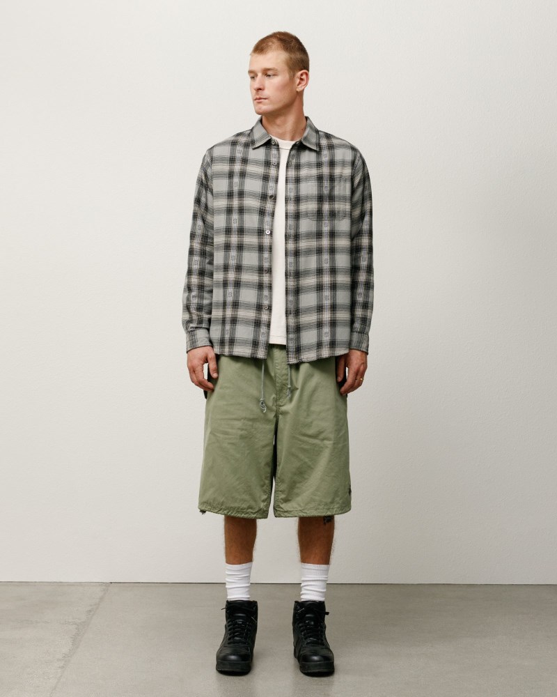 Stüssy Nyco Over Short Dámské BJ92-8372L4 | Stussy Kraťasy Zelene