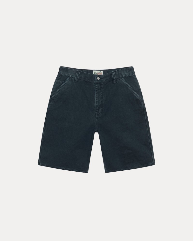 Stüssy Work Short Washed Canvas Dámské MX51-4791J5 | Stussy Kraťasy Černé