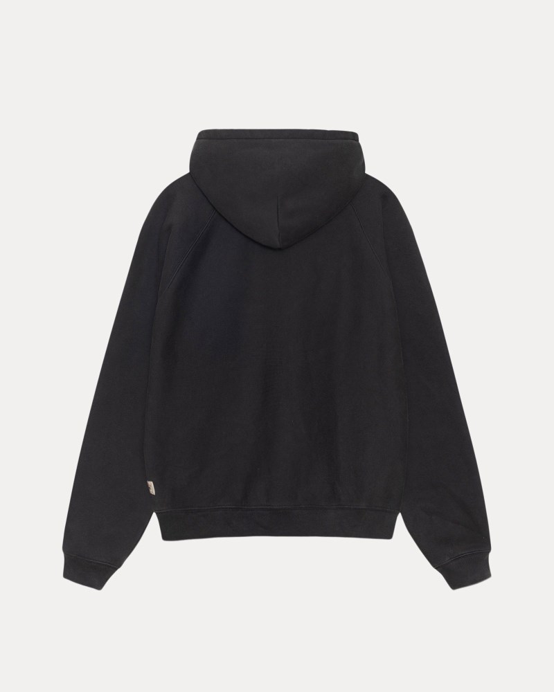 Stüssy Relaxed Zip Hoodie Dámské VR06-2476F4 | Stussy Mikina S Kapucí Černé