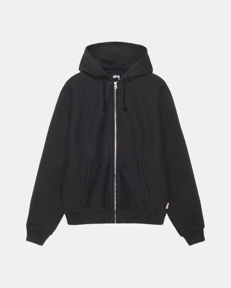 Stüssy Relaxed Zip Hoodie Dámské VR06-2476F4 | Stussy Mikina S Kapucí Černé