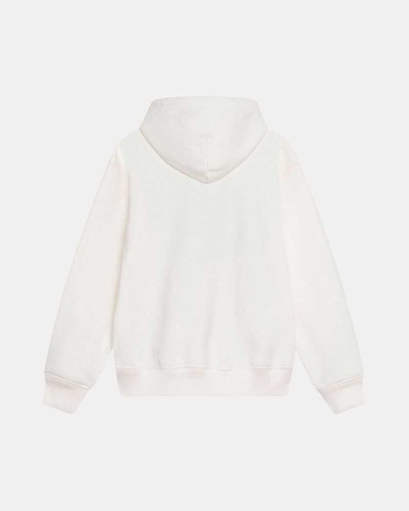 Stüssy Satin Patch Hoodie Dámské QK72-3962R1 | Stussy Mikina S Kapucí Bílé