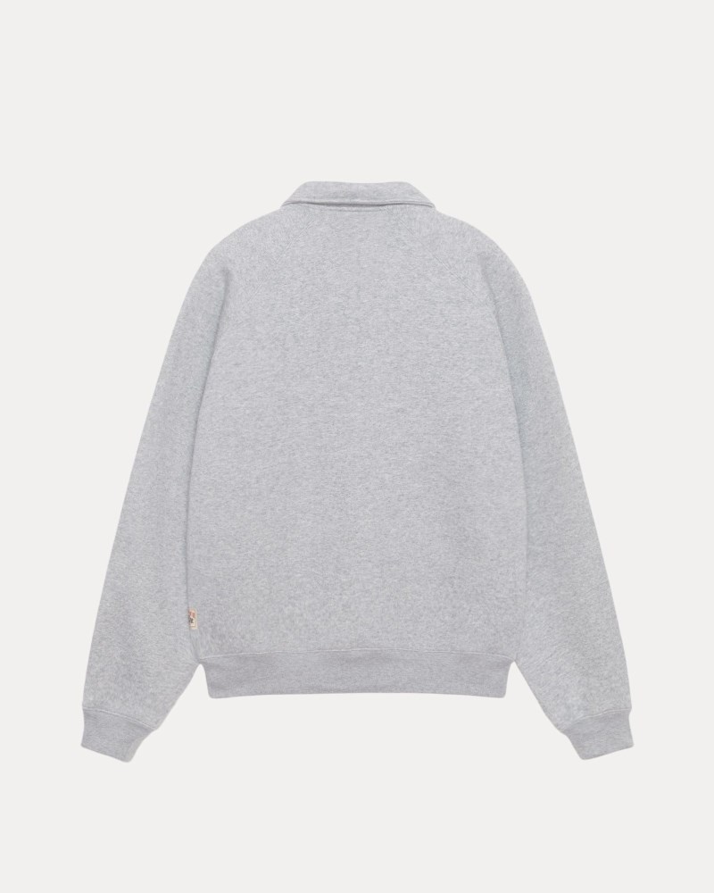 Stüssy Relaxed Half Zip Dámské NO55-8095I9 | Stussy Mikiny Šedé