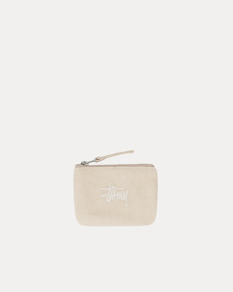 Stüssy Canvas Coin Pouch Dámské FU18-4278Y7 | Stussy Pouches Béžový
