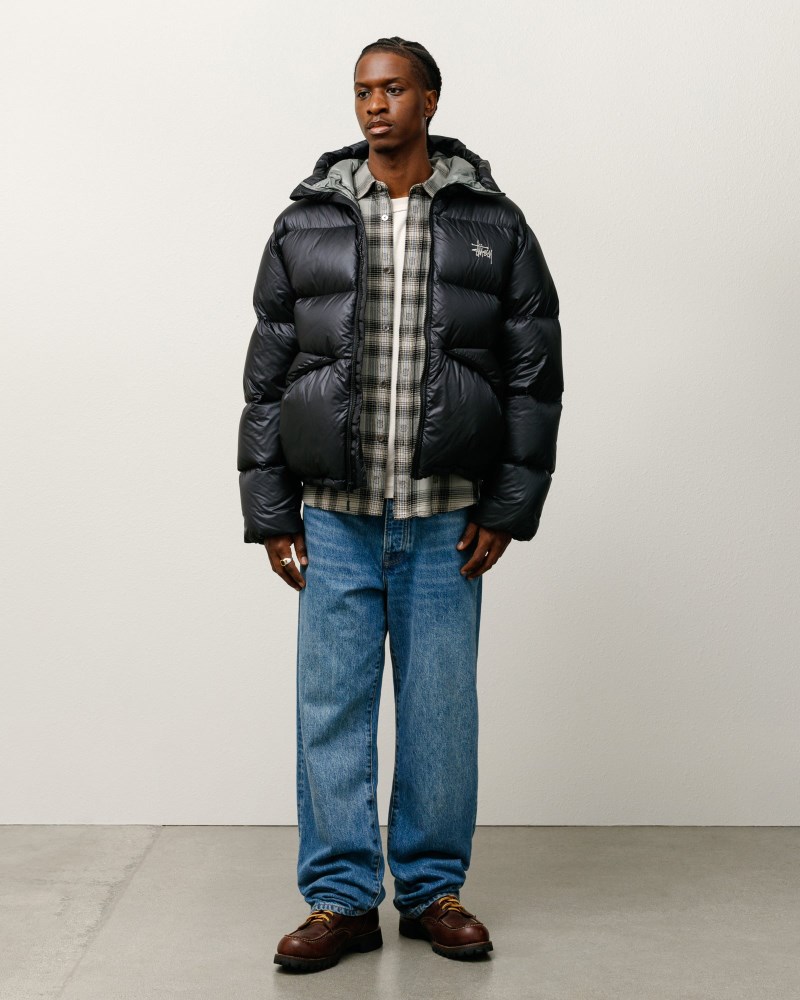 Stüssy Down Parka Micro Ripstop Dámské TM57-6177Q0 | Stussy Péřová Bunda Černé