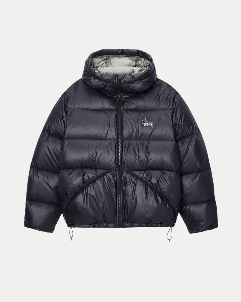 Stüssy Down Parka Micro Ripstop Dámské TM57-6177Q0 | Stussy Péřová Bunda Černé