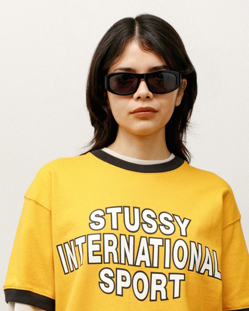 Stüssy Landon Sunglasses Dámské YU83-9423O5 | Stussy Sluneční Brýle Black/Black
