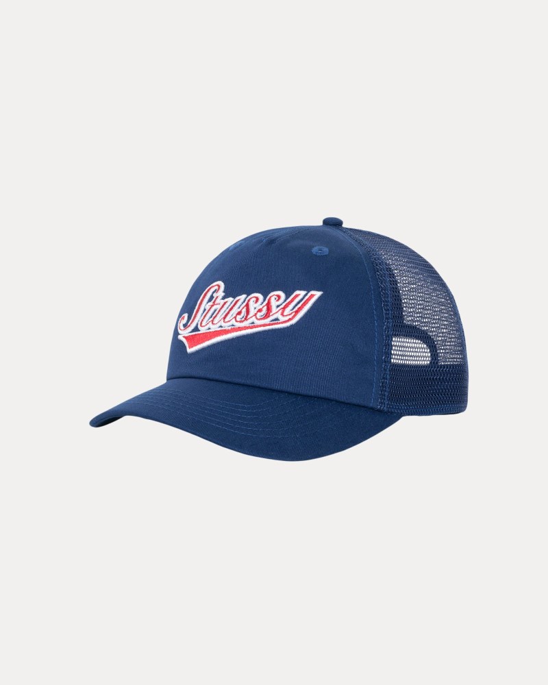 Stüssy Low Profile Athletic Trucker Snapback Dámské IR11-1171N7 | Stussy Snapback Světle Tmavě Blankyt