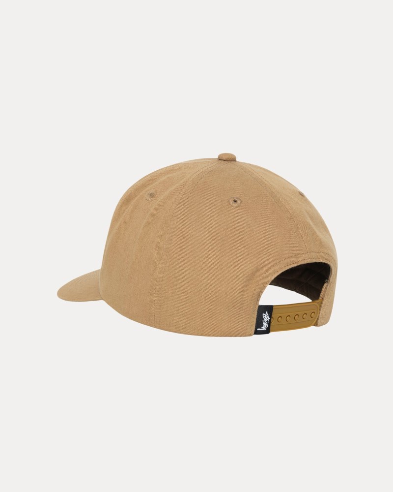 Stüssy Mid-Depth Big Stock Snapback Dámské AY31-8211E0 | Stussy Snapback Hnědé