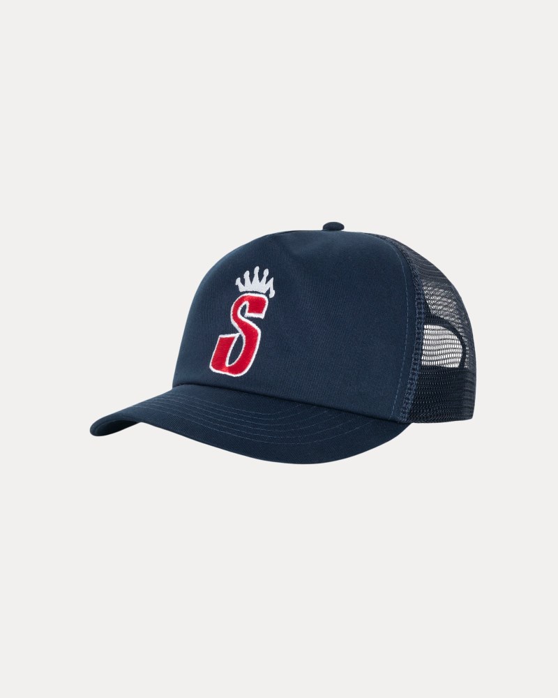 Stüssy Trucker S Crown Snapback Dámské PT29-5449I0 | Stussy Snapback Tmavě Blankyt