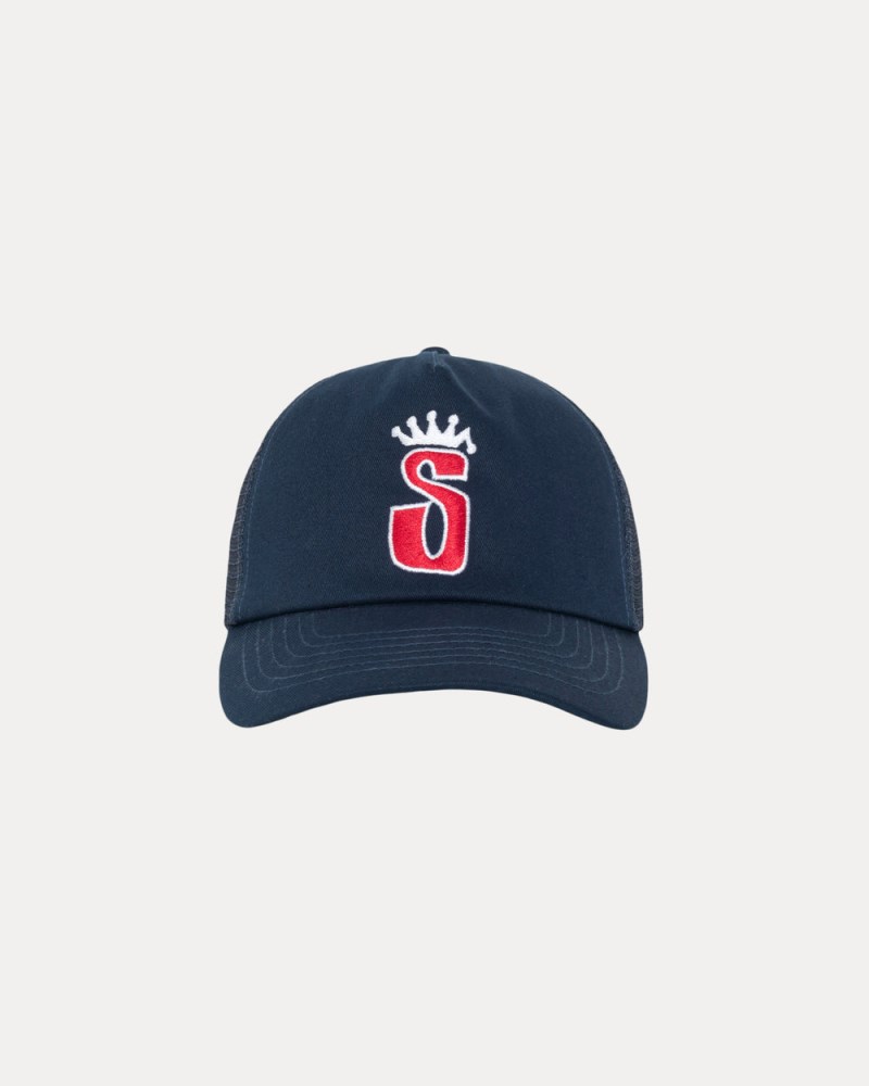 Stüssy Trucker S Crown Snapback Dámské PT29-5449I0 | Stussy Snapback Tmavě Blankyt