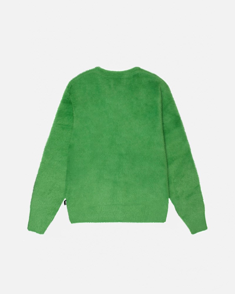 Stüssy Shaggy Cardigan Dámské LM05-5765X5 | Stussy Svetry Zelene