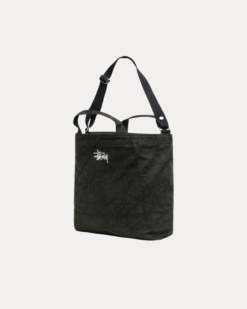 Stüssy Canvas Crossbody Bag Dámské XY82-6232N2 | Stussy Tašky Černé