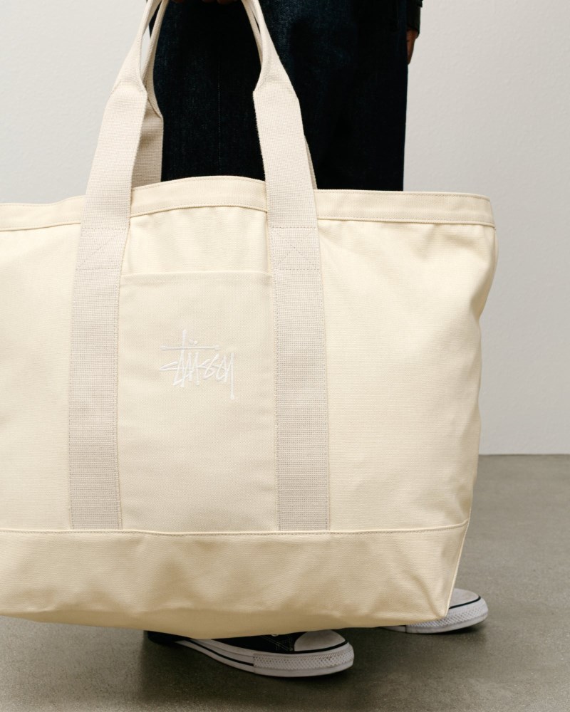 Stüssy Canvas Extra Large Tote Bag Dámské KJ45-1195B5 | Stussy Tašky Béžový