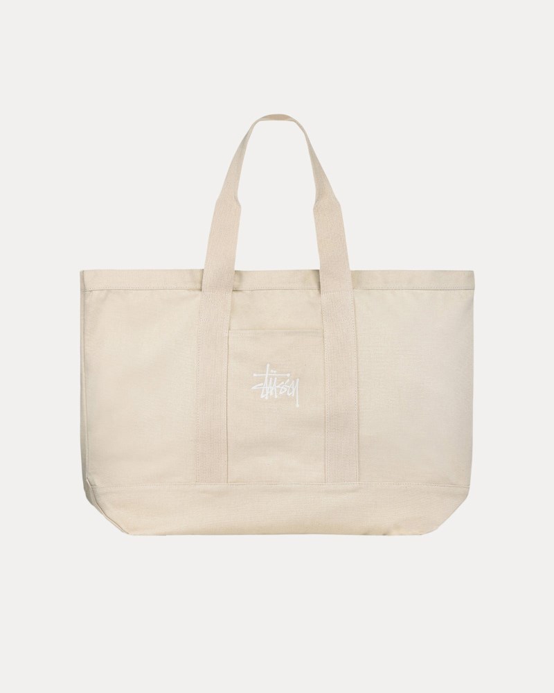 Stüssy Canvas Extra Large Tote Bag Dámské KJ45-1195B5 | Stussy Tašky Béžový