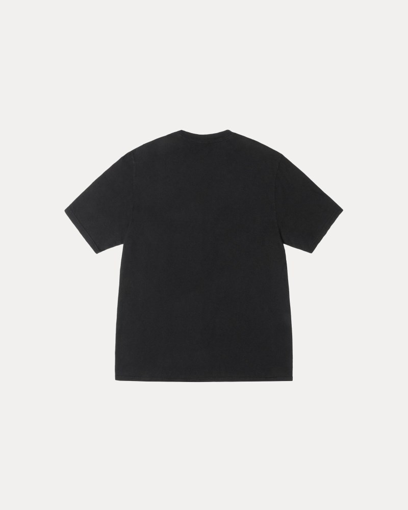 Stüssy Arched Tee Pigment Dyed Dámské NE49-4539E3 | Stussy Tričko Černé