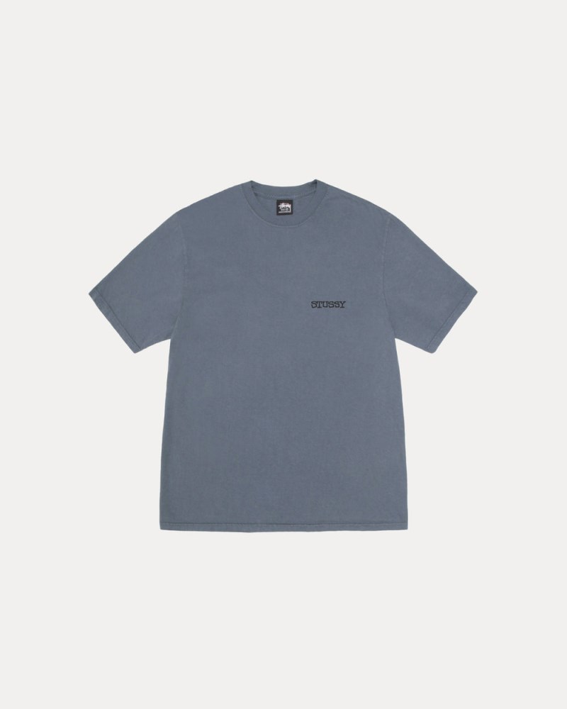 Stüssy Jumbo Tee Pigment Dyed Dámské WK63-3253W3 | Stussy Tričko Tmavě Blankyt