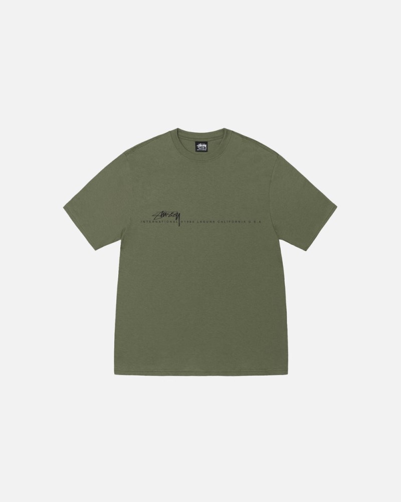 Stüssy Smooth 80 Tee Dámské UY74-0984S3 | Stussy Tričko Olivy Zelené