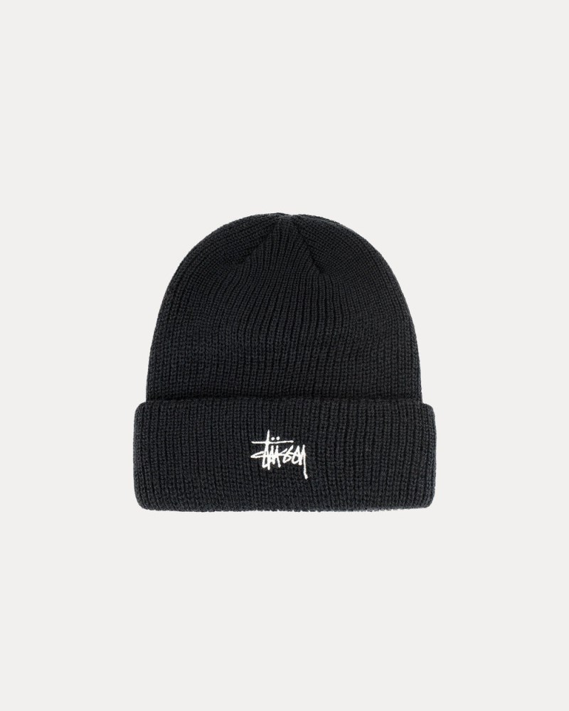 Stüssy Basic Cuff Beanie Dámské BE99-7089D5 | Stussy Čepice Černé
