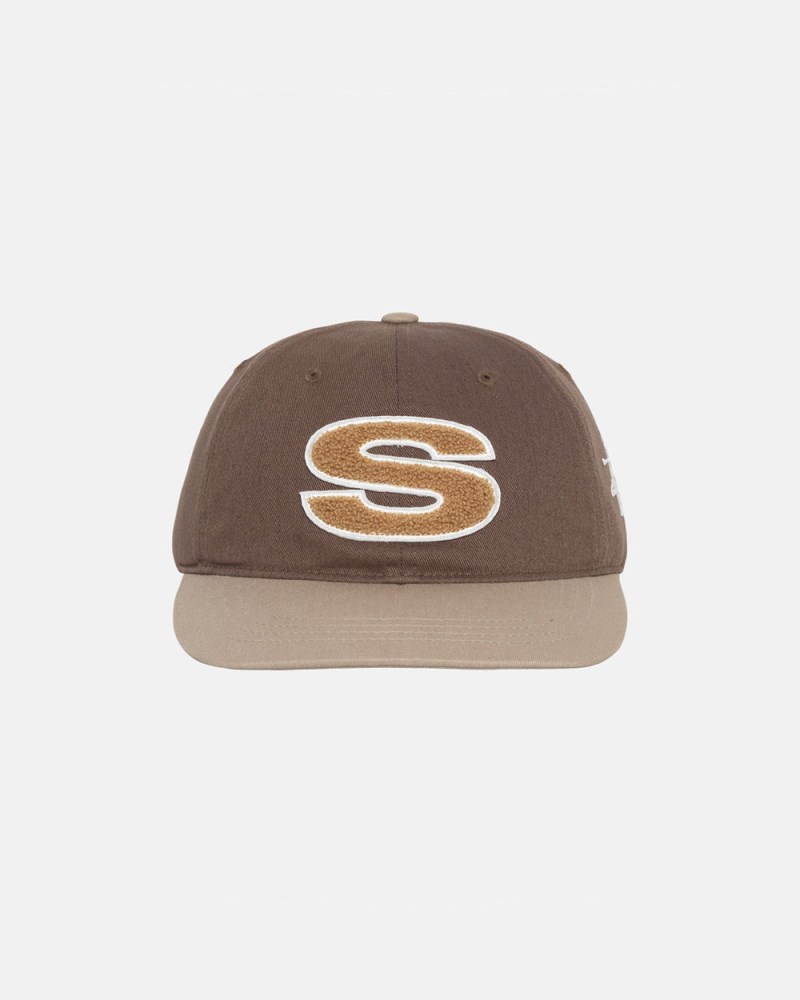 Stüssy Chenille S Low Pro Cap Dámské QU51-0531J1 | Stussy Čepice Hnědé