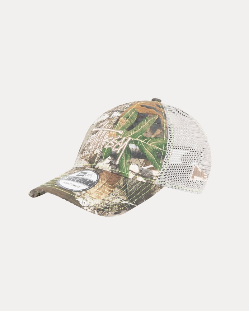 Stüssy New Era 9TWENTY Basic Trucker Dámské EU35-6555B3 | Stussy Čepice Zelene