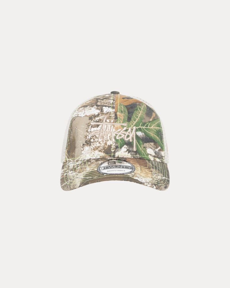 Stüssy New Era 9TWENTY Basic Trucker Dámské EU35-6555B3 | Stussy Čepice Zelene