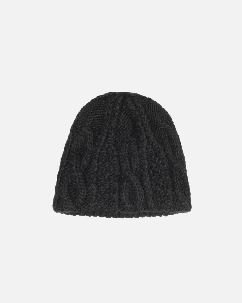 Stüssy Skullcap Cable Knit Dámské MH89-8599I7 | Stussy Čepice Černé