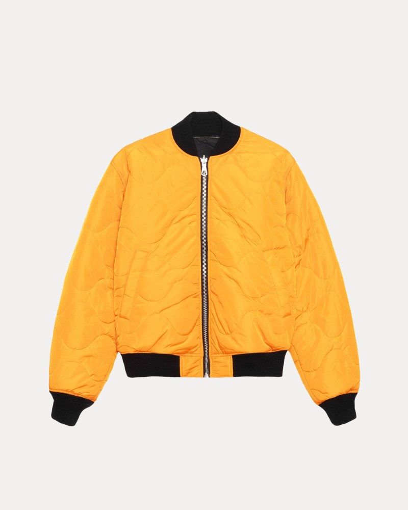 Stüssy Built Reversible Bomber Jacket Pánské HI31-4391U9 | Stussy Bundy Černé
